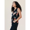 POPLINEN Ada Tropical Print Tank - Black  Large - 3 of 4