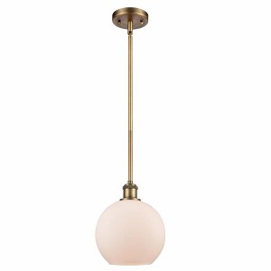 Athens - 1 Light Stem Hung Mini Pendant In Industrial Style-10 Inches Tall and 8 Inches Wide - 1 of 1