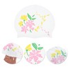 Unique Bargains Silicone Morning Glory Pattern Waterproof Swim Cap 1 Pc - 3 of 4