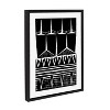 Kate and Laurel Sylvie Modern Block Print Framed Canvas by Statement Goods, 18x24, Black - 2 of 4