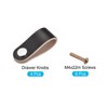Unique Bargains Leather Dresser Door Drawer Knobs and Pulls with Screws 4 Pcs - 3 of 4