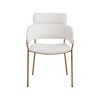 Meridian Furniture,Yara Velvet Dining Chair, Set of 2 - 3 of 4