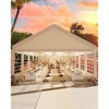 16'x32' Commercial Party Tent - Heavy Duty Wedding Canopy with Removable Sidewalls & Clear Windows for Outdoor Events, BBQ & Banquets - 3 of 4