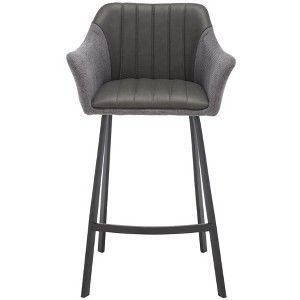 Rodi Counter Stool - BST3019A - Grey/Black - Safavieh - 1 of 4