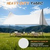 AMERLIFE Canvas Bell Tent for Camping, 4-Season Waterproof Glamping Tent with Stove Jack & Mesh Windows, Family Yurt Shelter for Outdoor, Parties - 3 of 4