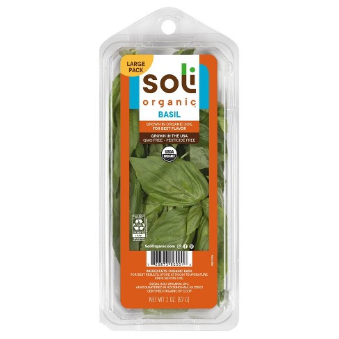 Soli Organic Fresh Basil 2oz Target