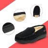 Alpine Swiss Yukon Mens Genuine Suede Shearling Slip On Moccasin Slippers - 3 of 4