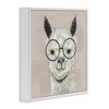 Stupell Industries Happy Alpaca Glasses Portrait, 12" x 12" - 3 of 4