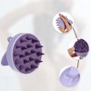 Unique Bargains Scalp Massager Shower Hair Brushes with Handle Purple 1 Pc - image 3 of 4