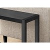 Monarch Specialties Accent Table Side End Narrow Small 2 Tier Living Room Bedroom Metal Laminate Black Contemporary Modern - 3 of 4