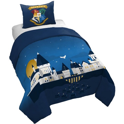 Saturday Park Harry Potter Exploring Hogwarts 100% Organic Cotton Twin  Duvet Cover & Sham Set