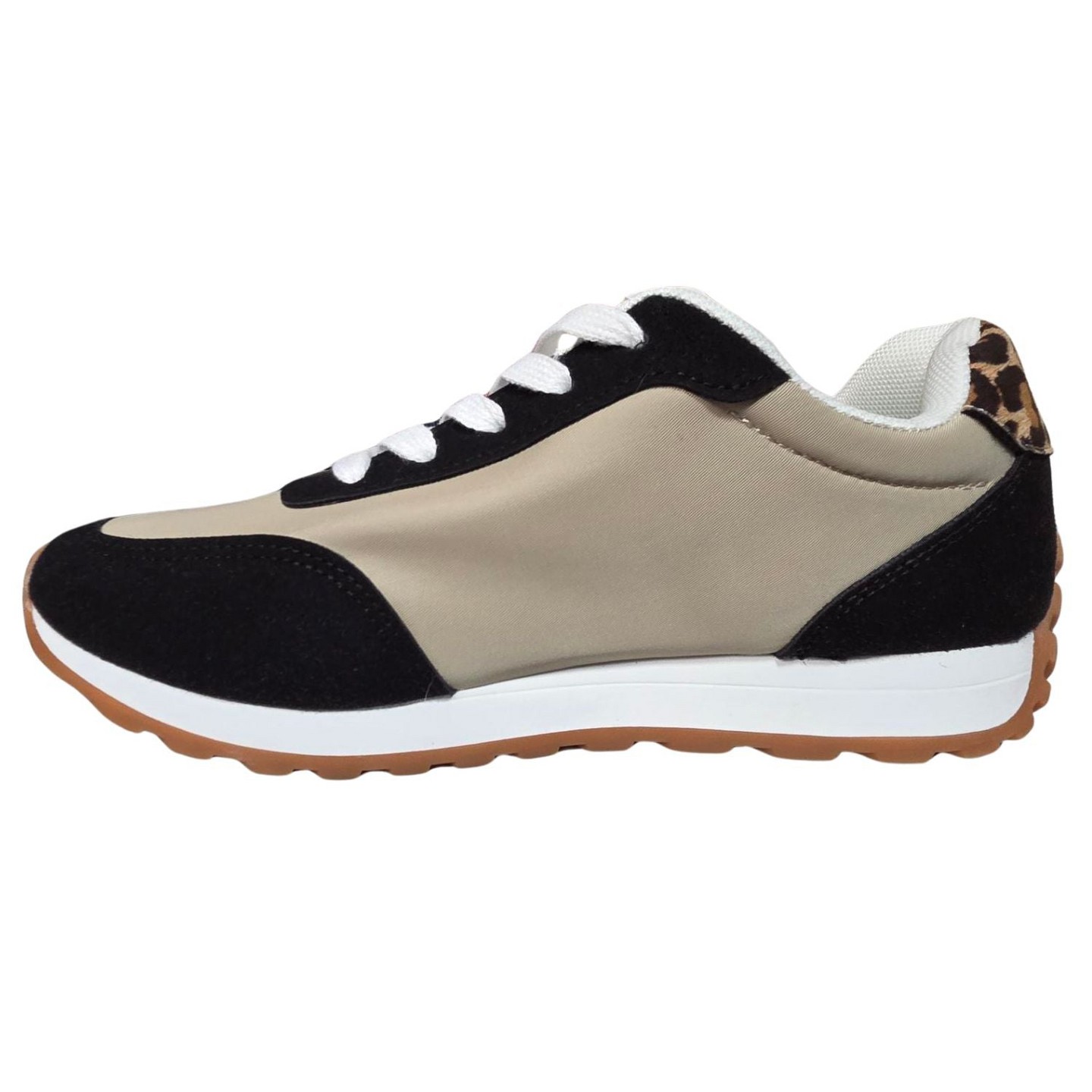 Женские кроссовки Very G Joel Lace Up Fashion Sneaker, Black Leopard, цвет: Чёрный — фото 3