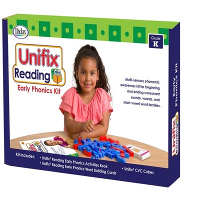Didax Unifix Reading Early Phonics Activity Kit, Kindergarten