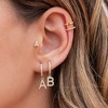Turandoss 18K Gold Huggie Hoop Earrings for Girls Women - 1Pair Dainty Initial Cartilage Dangle Diamond Earring Hypoallergenic, Christmas Gifts - 3 of 4