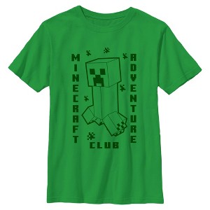Boys Minecraft Creeper Adventure Club T Shirt - 1 of 4