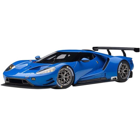 Ford Gt Le Mans Plain Color Version Blue 1/18 Model Car By Autoart