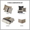 Lycvki 7 Piece Jacquard Comforter Set with 3 Pillows - 2 of 4