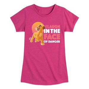 Girls' - Disney - Simba Fitted Short Sleeve Graphic T-Shirt - 1 of 4
