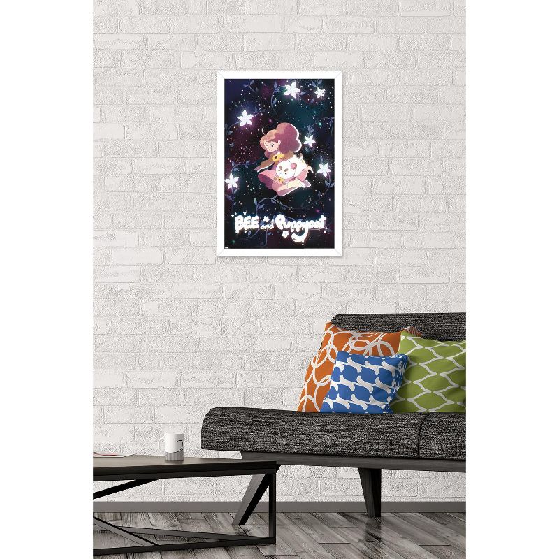 Trends International Bee and Puppycat - Space Flowers Key Art Framed Wall Poster Prints, 2 of 7