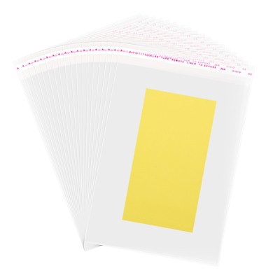 Unique Bargains OPP Rip-resistant Resealable Transparent Vapor-blocking Treat Bag 300 Pcs