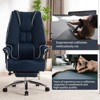 Efomao Big and Tall Ergonomic Office Chair 400lbs, Leather High Back Executive Desk Chair with Footrest - 2 of 4