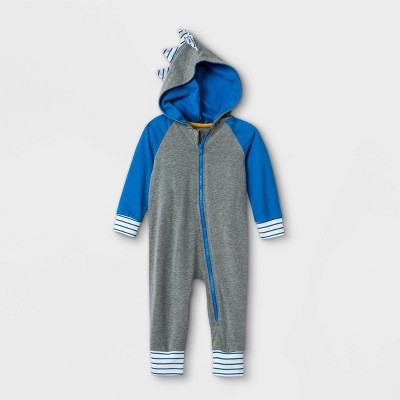 newborn hooded romper