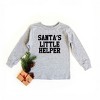 The Juniper Shop Santa's Little Helper Words Toddler Long Sleeve Tee - 2 of 3