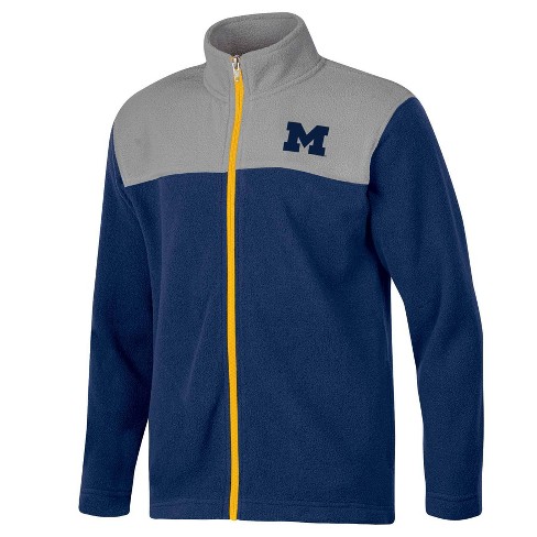 NCAA Michigan Wolverines Boys' Fleece Full Zip Jacket - S