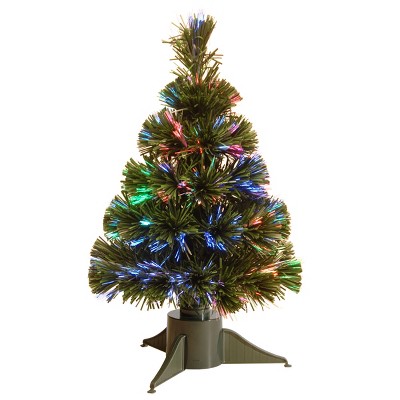 18" Battery Operated Fiber Optic Ice Christmas Tree - National Tree Company
