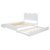 TIRAMISUBEST Queen Size Platform Bed with Vintage Headboard, Storage Bed Frame with Trundle & 2 Drawers - 4 of 4