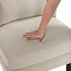 Corduroy Upholstery Modern Accent Chair with Foam Seat, Reversible Cushions, Removable Cover and Pillow - 4 of 4