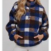 Women's Half-Zip faux-shearling Pullover - BluIvy - image 3 of 4