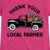 Girls' - Instant Message - Thank Your Local Farmer Fitted Short Sleeve Graphic T-Shirt - 2 of 4