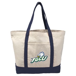 Florida Gulf Coast University Canvas Tote Bag With External Pocket, Reusable Shoulder Bag for Shopping, School, Beach - 1 of 4