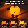 Racxily Pumpkin Night Light, Cute LED Lamp, Silicone Dimmable Nursery Nightlight for Kids, Silicone Rechargeable Bedside Touch Lamp - 3 of 3