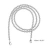 Unique Bargains Faux Pearl Handbag Strap Silver Tone 1 Pc - 2 of 4