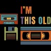 Junior's Design By Humans I'm this old - Old data storage media By DsgnCraft T-Shirt - 2 of 3