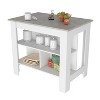 PAGED Minimalist Kitchen Island Kitchen Storage Cabinets with Three Shelves for Kitchen - 3 of 4