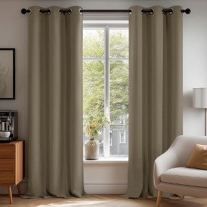 Deconovo Grommet Blackout Curtains, 2 Panels, OEKO-TEX Certified - 1 of 4