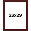 PosterPalooza | Weathered Red Picture Frame - UV Acrylic, Foam Board Backing, Hanging Hardware - 2 of 4