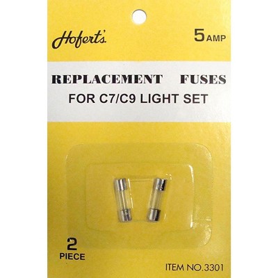 J. Hofert Co 10ct Replacement Fuses for C7 or C9 Light Strings - 7 Amps