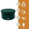 Silipint: 3 Pack Silicone Lidded Bowls, 10/20/30oz, Speckled Green - 3 of 4