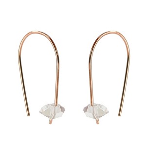 Herkimer Diamond Threader Earrings - 1 of 4