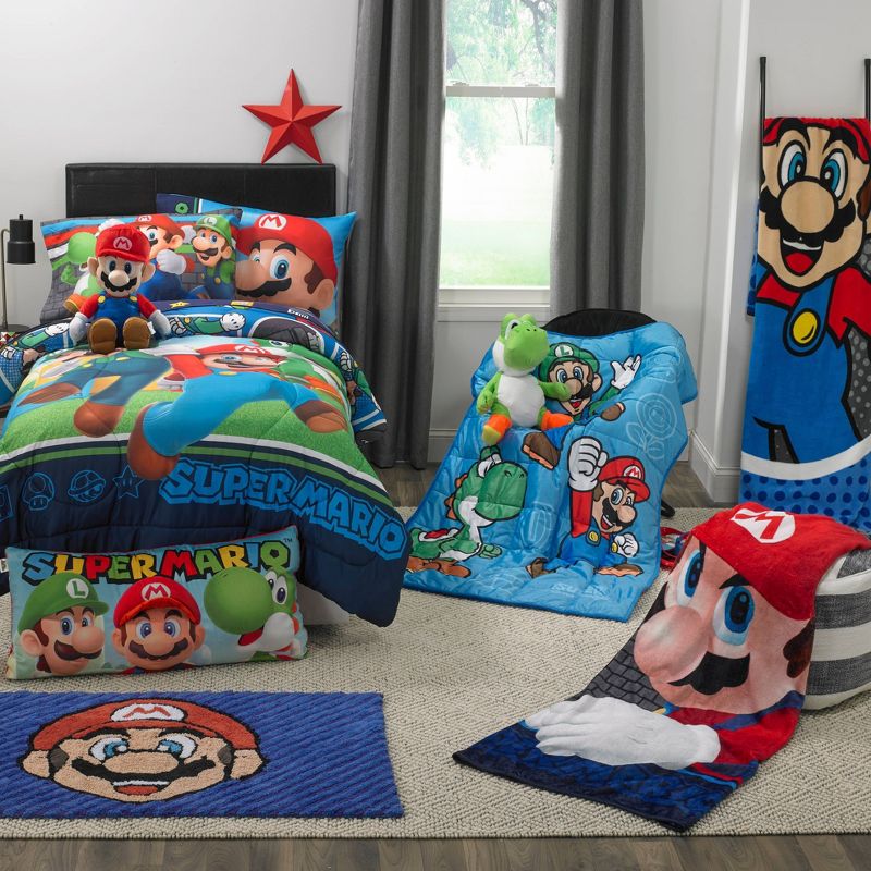 Nintendo Mario Yoshi Kids&#39; Cuddle Pillow Green, 6 of 8