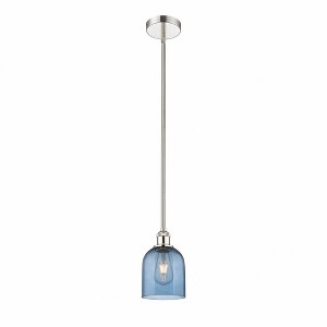 Bella - 1 Light Stem Hung Mini Pendant In Industrial Style-9 Inches Tall and 5.5 Inches Wide - 1 of 1