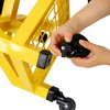 Rolling Shop Stool for Garage with Casters, Adjustable Height 360° Swivel Shop Seat with Tool Tray Storage, Lower Shelf Ergonomic Padding - 4 of 4