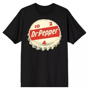 Seven Times Six Dr. Pepper T-Shirt Men's Bottle Cap Graphic Print Design Tee - 1 of 4