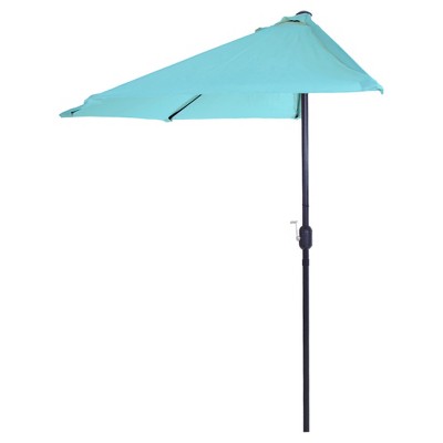 9' Half Round Patio Umbrella - Pure Garden