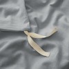 Peace Nest Linen Cotton Blend Duvet Cover Set, Durable, Breathable & Moisture-Wicking, 3 Piece Bedding Set with Pillow Shams - 3 of 4