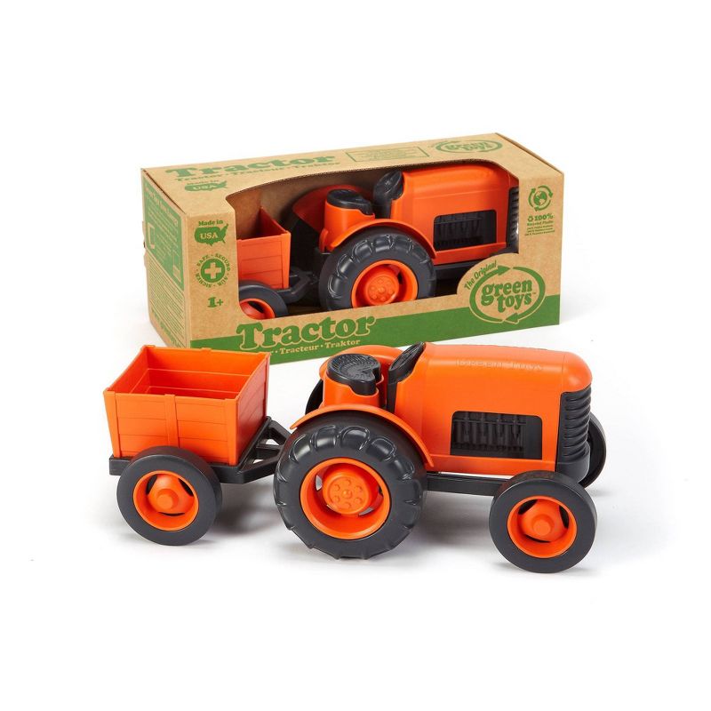 Green Toys Tractor Vehicle - Orange, 4 of 10